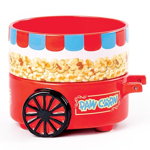 Bols à popcorn en céramique BigMouth Inc pour chat et chien - Lot de 2 - 2