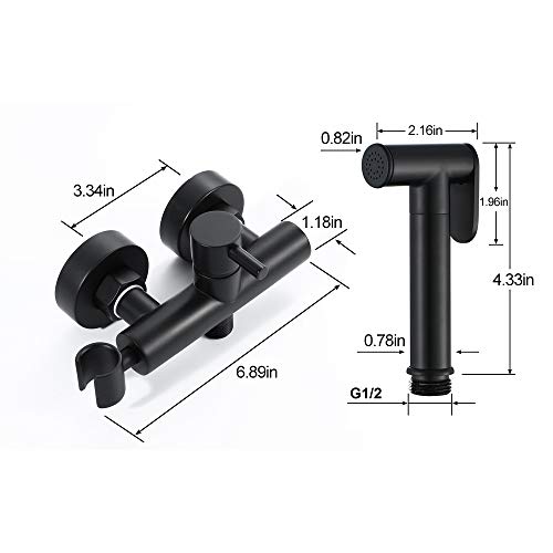 Grifo de bidé para inodoro negro en baños contemporáneos de diseño actual 6