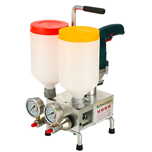 AFITO Hochdruck Fußbodenfugenmaschine,1100W Injektionspumpe Leckstoppmaschine Reparatur Maschine,für Betonleck-Reparatur in Wasser Pool Haus Dachverfugung Einspritzpumpe Maschine,Green