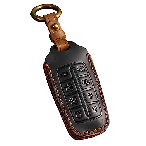 Étui de protection intelligent en cuir véritable clé Genesis