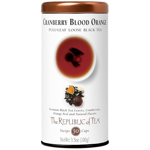 The Republic of Tea Black Full-Leaf Loose Tea (Cranberry Blood