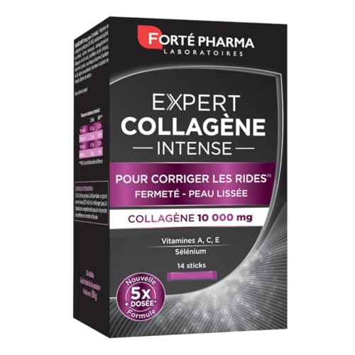 Collagène Intense Forté Pharma Complément Alimentaire Anti-Ride et Fermeté Peau 14 Sticks