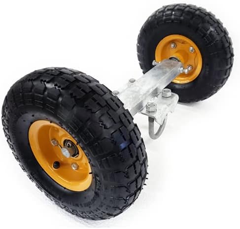 L.A Ornamental Chain Link Fence Dual Pneumatic Tire CL-7002 Rolling Gate Carrier Wheels Sliding Carriage