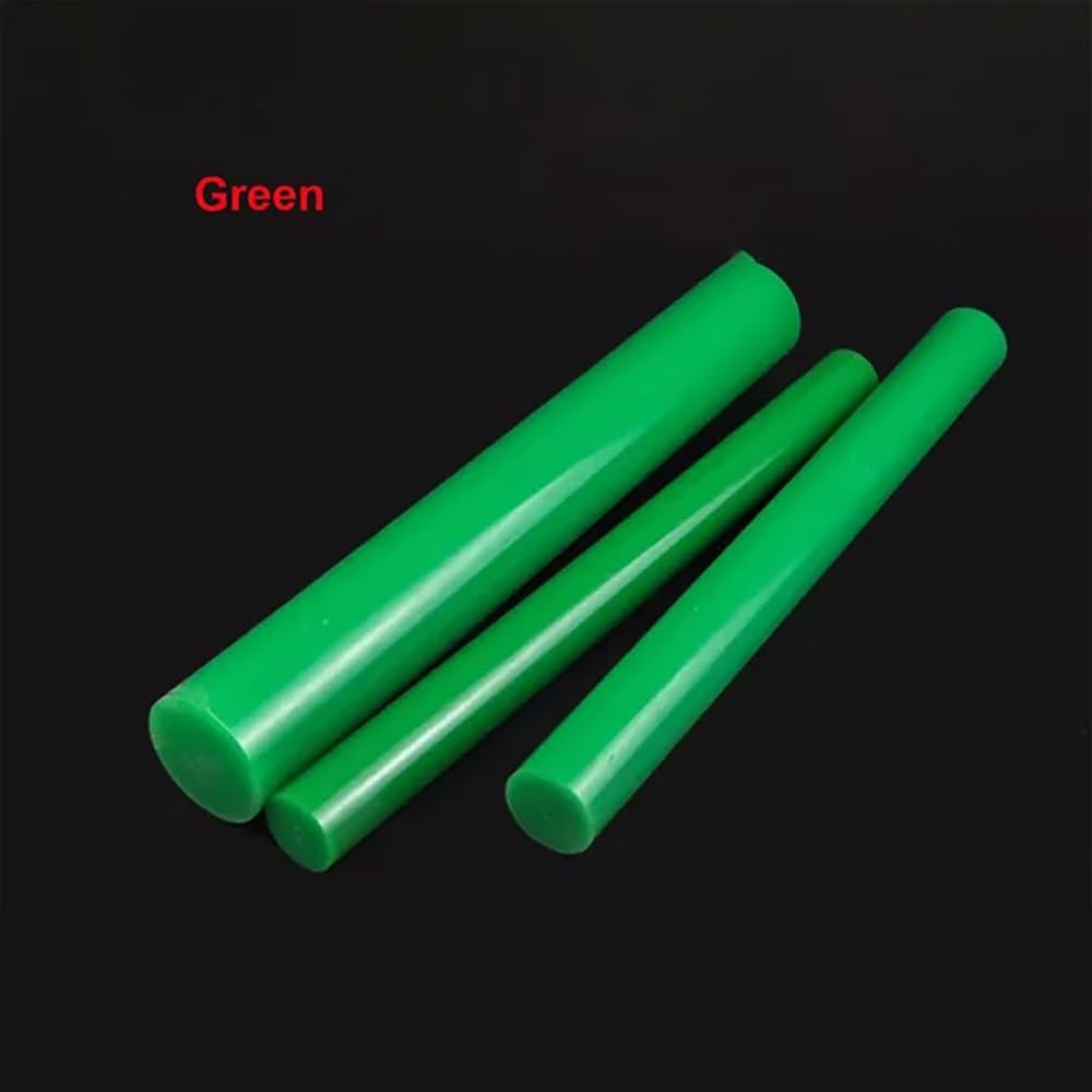 Polyurethan-Stab, Farbiger, massiver Polyurethan-Rundstab, 1 Stück, 50 cm Länge, Durchmesser 20–100 mm, Härte 75A, Stoßdämpfungsstange for Baumaschinen(Green,30x500mm)