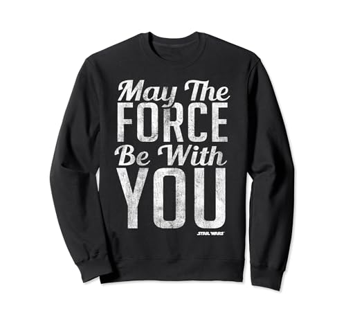 Sweatshirt Star Wars May The Force Quote idéal pour vos soirées cinéma et moments de détente