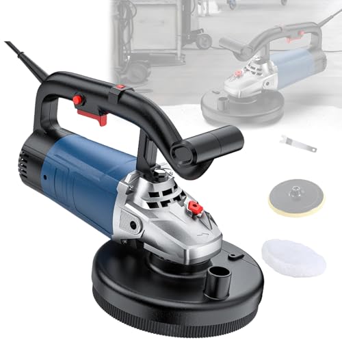 Máquina elétrica de plaina de parede, plaina elétrica de concreto, com ventosa, ajuste de 6 velocida