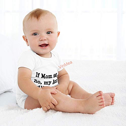 VinMea Baby Bodysuits Funny Short Sleeve Jumpsuit