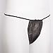 Produktbild Einweg String Tanga DAMEN (20 x 50 Stück) aus Vliesstoff, schwarz, mit Baumwollzwickel, einzeln verpackt
