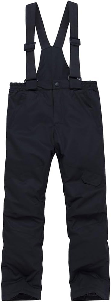 Boys Girls One Piece Snow Ski Bib Pants Winter Waterproof Windproof Warm Insulated Overalls Snow Pants