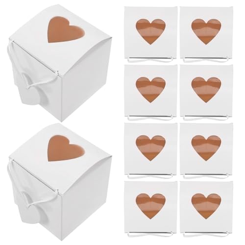 Boîte à bonbons blanche FOMIYES solide pour emballage de friandises sans pli