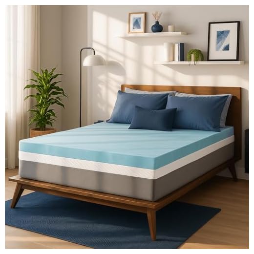 Sure2Sleep Gel Swirl Memory Foam Mattress Topper Made in USA 3-inch (Queen)