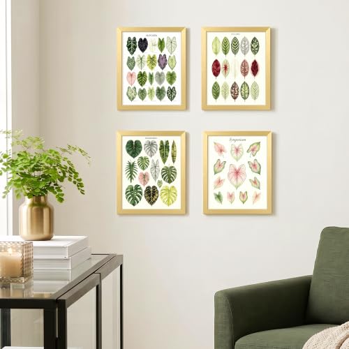 Image of upsimples 9x11 Picture Frame, Display Pictures 6x8 with Mat or 9x11 Without, Wall Hanging Photo Frame, Gold, 1 Pack