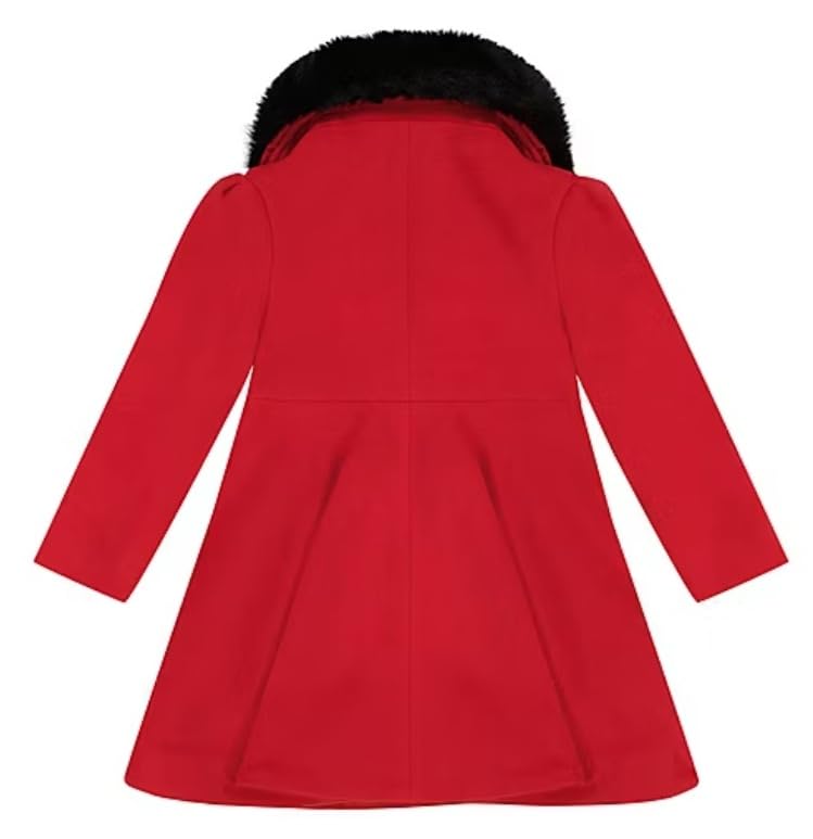 Rothschild Big Girls Princess Coat Scarlet Red 10/12, M2