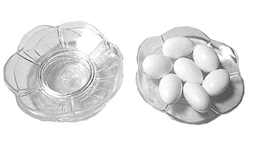 12 Plastic Dish Almond Candy Holders Wedding Favor 3