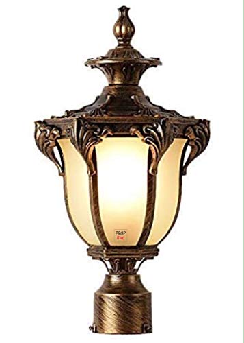Prop It Up Traditional Outdoor Gate Lights Cast Aluminium Unbreakable Acrylic Exterior Waterproof for House Pillar Pole Gate lamp Garden Lights (10)