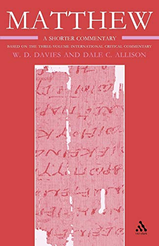 Matthew: A Shorter Commentary view 2