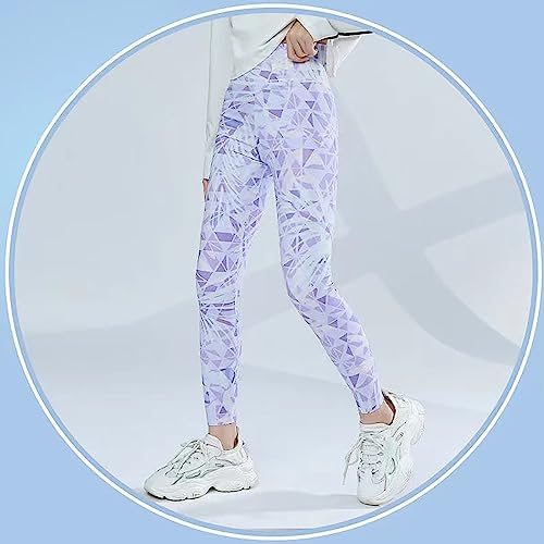 Solid Sports Leggings for Girls Kids High Waisted Elasticity Long Athletic Pants Yoga Leggings for Toddler Girls2