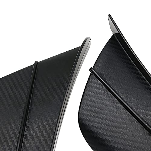 1 Par de Acessórios Winglets Universais de Asa de Vento para Motocicleta em Fibra de Carbono