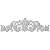 Ekena Millwork ONL19X05X01GR 19 1/4-Inch W X 5 3/8-Inch H X 7/8-Inch P Small Grape and Leaf Center with Scrolls Onlay