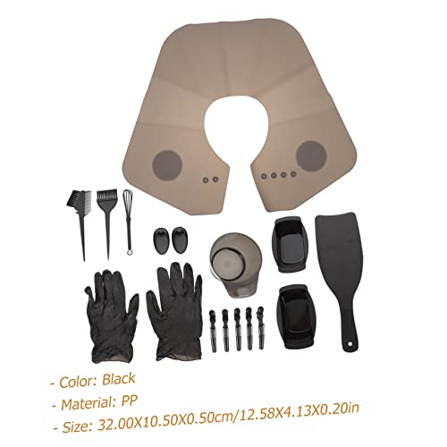 LALAFINA 1 conjunto de xale, kit de tintura, protetores de ouvido de cabeleireiro, suprimentos para