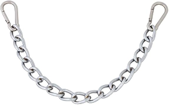 HILASON 9-1/2" Western Easy Clip Curb Bit Chain Heavy Duty Chrome Steel W/snap | Horse Chin for Bits Horses