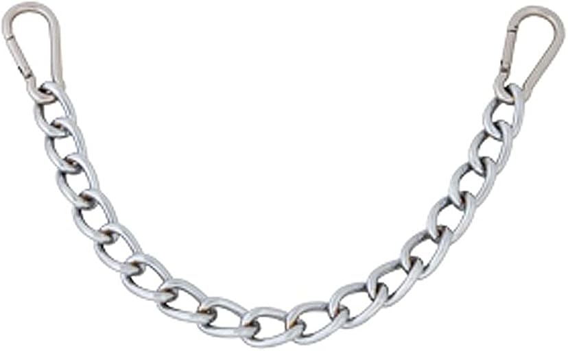 HILASON 9-1/2" Western Easy Clip Curb Bit Chain Heavy Duty Chrome Steel W/snap | Horse Chin for Bits Horses