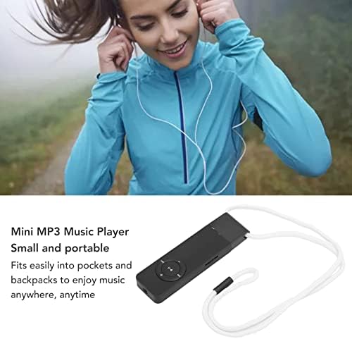 Miniatura 3 de Reproductor de MP3 con sonido sin pérdidas, reproductor de música portátil con memoria expandible de 64 GB, batería de larga duración Mini MP3 para