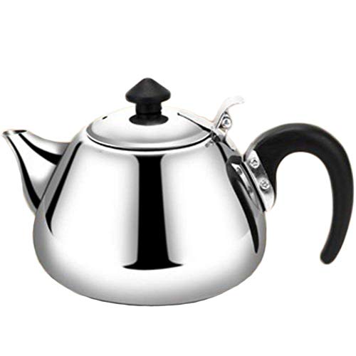 Induktionsherd, Wasserkocher, Edelstahl, Haushaltskessel (Silber 1,0 L) A.