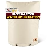 Backflow Preventers Protection, 16”W x 20”H Backflow Winter Cover, Insulated Cover Pouch for Irrigation Backflow Valve, Sprinkler Valves in Snow or Sun Exposure, Winterizing Backflow Preventers – Sand