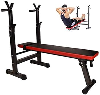 トレーニング用品（ベンチ、ダンベル） フラットベンチ 折りたたみ トレーニングベンチ トレーニング