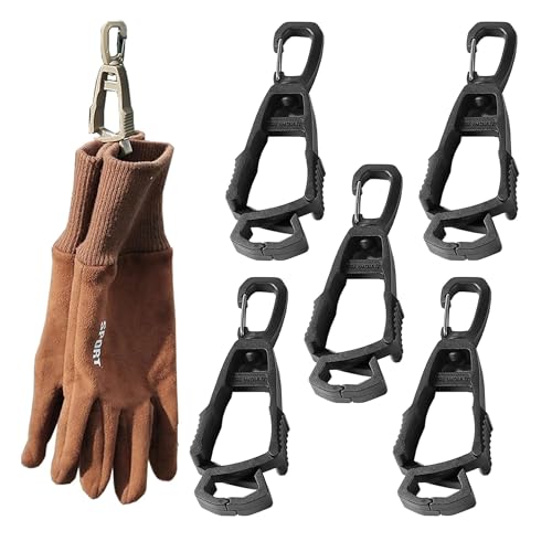 5 Clip Per Guanto, Clip Anti-Perdita, Guanti Da Lavoro, Supporto Per Clip, Guanto Grabber Clip Con Moschettone, Clip Per Guanti Da Appendere Guanti, A