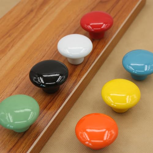 Pack of 6 Furniture Knobs, Ceramic Knobs, Furniture Handle, Door Knob, Cabinet Handle, Furniture Knob, Drawer Handles - Image 4
