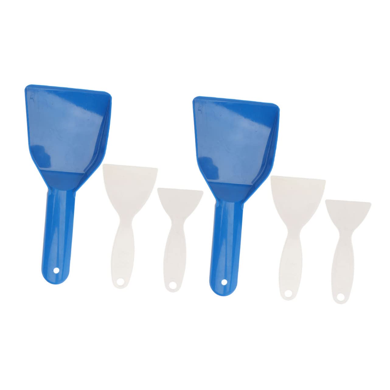 SEWOART 6pcs Deicing Shovel Snow Shovel Handheld Frost Versatile Scraper Deicing Flat Shovel Multifunctional Shovel Kitchen Cleaning Spatula Car Ice Freezer Frost Shovel Plastic