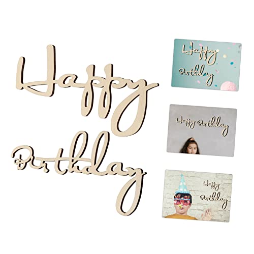 Abaodam 1 Conjunto Cartão De Aniversário Adesivo De Parede Placa De Recorte De Feliz Aniversário Dec