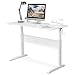 DEVAISE Adjustable Height Standing Desk 55 Inch with Crank Handle/White
