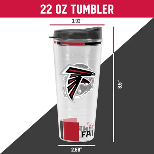 Image of Rico Industries NFL Football Double Wall Classic 16oz Or 20oz Tritan Tumbler W Lid