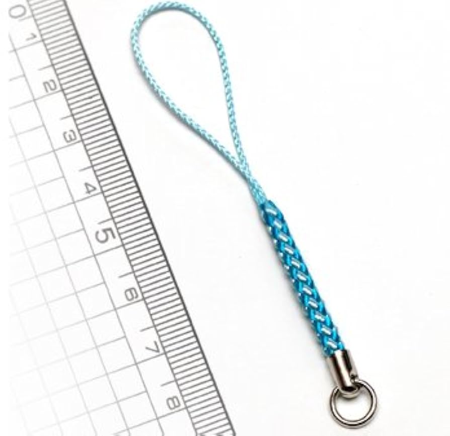 Amazon | 根付け 青×水色 根付パーツ 根付紐 根付 10本