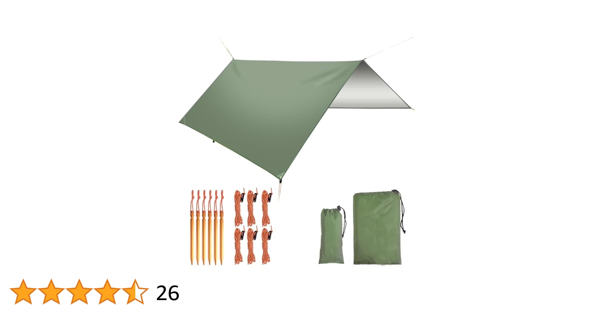 Amazon | タープ 屋外 防水 キャンプタープ 210D高密度生地