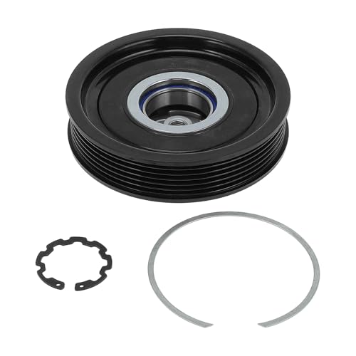 A ABSOPRO Air Conditioner AC Compressor Clutch Kit for Jeep Compass MK49/MP Patriot MK74/MP 2009-2017 for Dodge Caliber 2009-2012 1.8L 2.4L Drive Pulley W/Bearing No.158388/55111610AA
