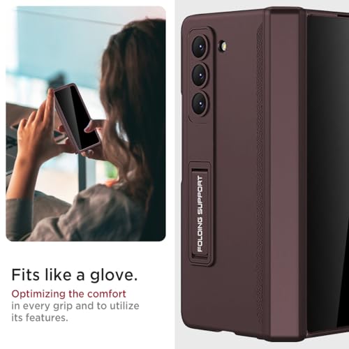 Coque Samsung Galaxy Z Fold 5 haut de gamme avec support discret