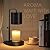 zukakii Candle Warmer Lamp Adjustable Height Dimmable with Timer Large Jar Candles Compatible - No Flame Scented Wax Warmer with 2 Bulbs - Mothers Day Gift - Black
