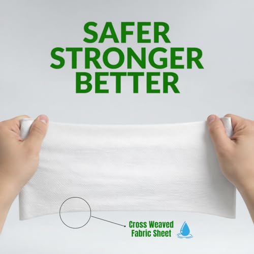 Image of HEALTO+ (New-Gen) Reusable Kitchen Towel Roll (40 Sheets) / 4000 Times Washable, Highly Absorbent Thick & Soft Kitchen Wipes (Cross-Weaved Fabric).