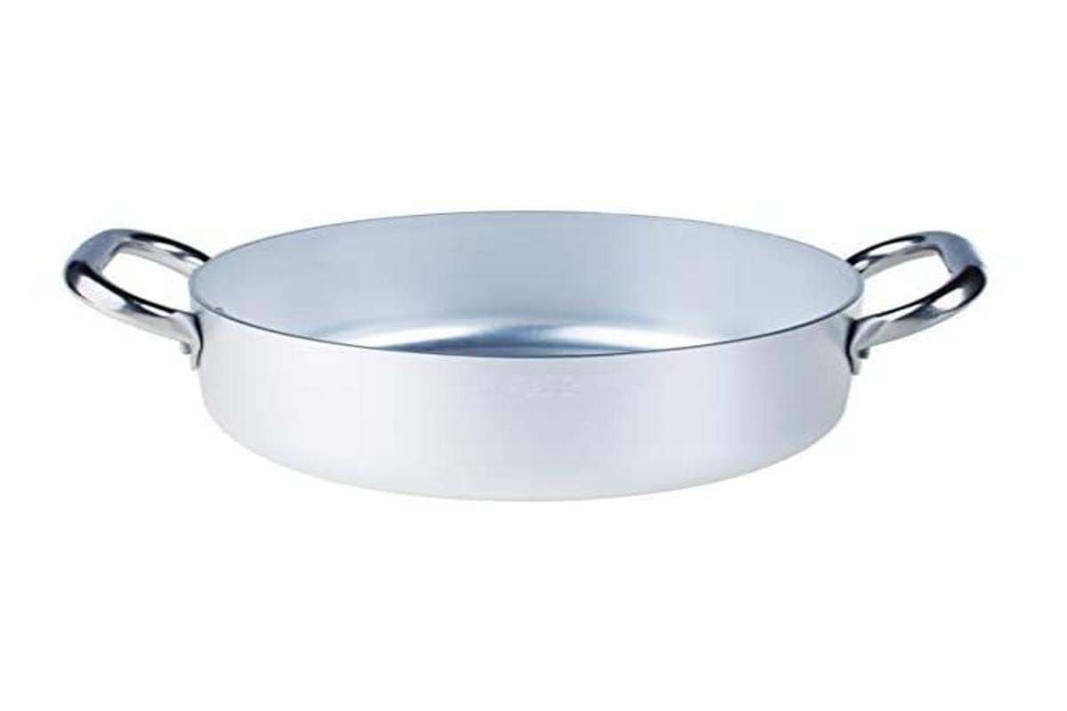 Pots Agnelli - Low Casserole 2 handles , aluminum, 20 cm diameter