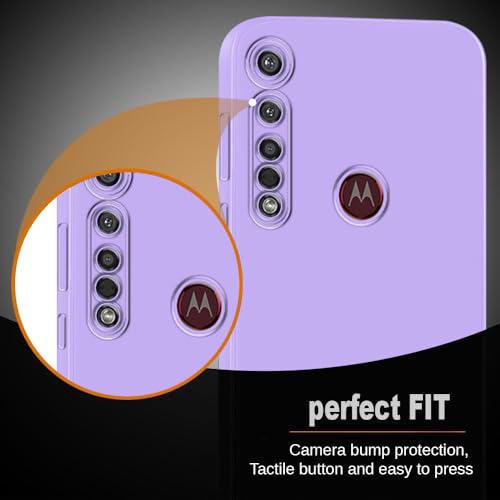 Image of Back Cover for Motorola Moto G8 Plus 4G | Full Camera Protection | Premium Liquid Silicon Case | Flexible Bumper Case for Motorola Moto G8 Plus 4G (Purple)