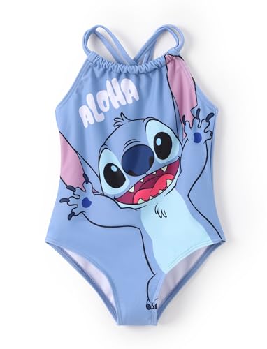 Image of Disney Stitch Marvel Frozen Elsa Girls Swimsuits UPF 50+ One Piece Bathing Suits Sport Summer Swimwear for Kids Size 3-13Y