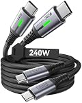 INIU – INIU USB C Ladekabel, 240 W PD Typ C, Super-Schnellladung US