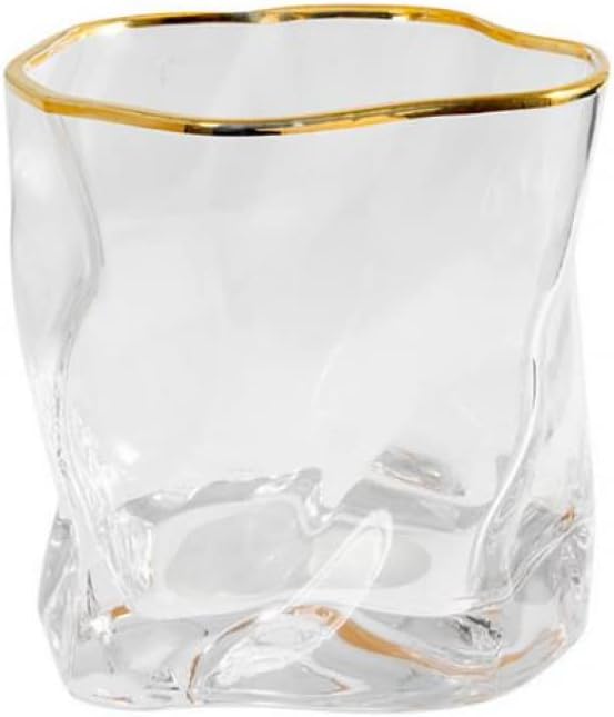 Creative cup twisted round transparent glass transparent glass cup