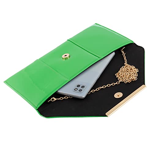 Image of JNB Faux Patent Leather Envelope Candy Clutch