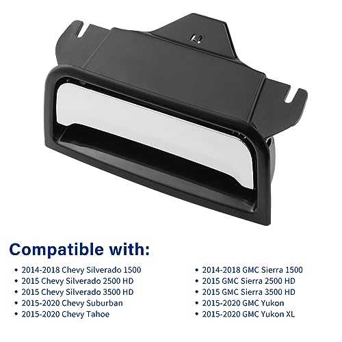 Center Console Latch for Chevy Silverado Suburban Tahoe, GMC Sierra Yukon 2014 2015 2016 2017 2018 2019 2020, Replace# 22792217 22861304 Center Console Handle (Chrome) by Lcyolada - Image 5