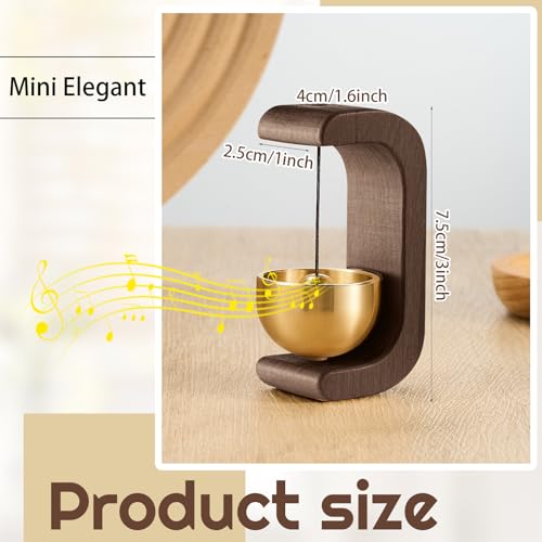 image for Zonon 2 Pcs Magnetic Wooden Wind Chime Doorbell Decoration Shopkeepers